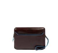 Piquadro Blue Square Sac à bandoulière Cuir 23 cm brun