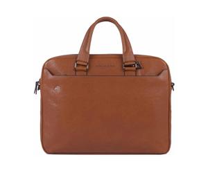 Piquadro - Serviette à deux poignées à deux poches porte- - Homme - Sacs - Brun - Taille: ONE Size
