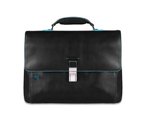 Piquadro - Serviette pour ordinateur portable extensible 15-6" - Homme - Sacs - Noir - Taille: ONE Size