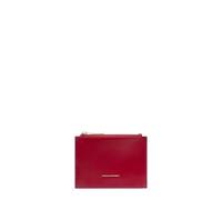 Piquadro - Slim Coin Pouch with Card Slots & Rfid Protection - unisex - Accessoires - Rouge - Taille: ONE Size