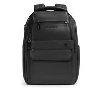 Piquadro Solm Daypack Cuir 39 cm Compartiment pour ordinateur portable noir