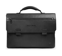 Piquadro Solm Porte-documents Cuir 42 cm Compartiment pour ordinateur portable noir