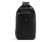 Piquadro Tebe Protection RFID Cuir véritable 36 cm noir