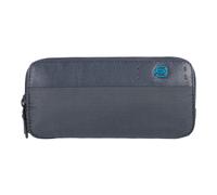 Piquadro - Trousse avec Trois Compartiments et Dragonne - Homme - Sacs - Bleu - Taille: ONE Size