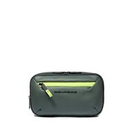 Piquadro Trousse de toilette déperlante Homme tissu vert d'eau