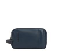 Piquadro Trousse de Toilette Homme Cuir Bleu