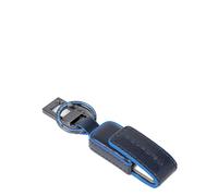 Piquadro, unisex, Accessoires, Bleu, Taille: ONE Size Porte-clés avec clé USB 256 Go