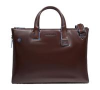 Piquadro, unisex, Sacs, Brun, Taille: ONE Size Blue Square Sacoche Fine Extensible pour Ordinateur Portable 15.6"