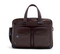 Piquadro, unisex, Sacs, Brun, Taille: ONE Size Sacoche pour ordinateur portable extensible 15,6”