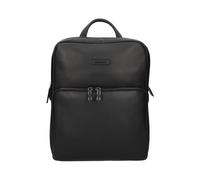 Piquadro, unisex, Sacs, Noir, Taille: ONE Size Sac à dos fin en cuir avec compartiment pour ordinateur portable et iPad