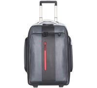 Piquadro Urban 2 roues Trolley à dos Cuir véritable 53.5 cm Compartiment ordinateur gris