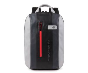 Piquadro Urban Daypack Cuir véritable 39 cm Compartiment ordinateur gris