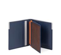 Piquadro Urban Portefeuille en cuir bleu gris