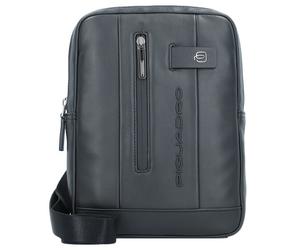 Piquadro Urban sac à bandoulière en cuir 21 cm noir