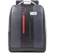 Piquadro Urban Sac à dos professionnel Cuir véritable 41 cm Compartiment ordinateur gris