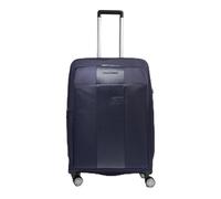 Piquadro Valise à 4 Roues Moyenne, Extensible Homme Nylon/PU Bleu