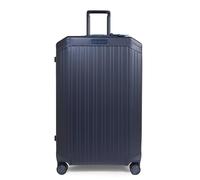 Piquadro Valise à roulettes 4 Roues Unisexe en métal et Cuir, Bleu, L, Classique