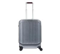 Piquadro - Valise Cabine 4 Roues - Matériaux de qualité - Coloris Noir/Tabac - Usage Professionnel Unisexe