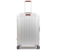 Piquadro Valise cabine à 4 roues en aluminium, 69 cm couleur argent