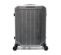 Piquadro - Valise Rigide Slim avec Détails en Cuir - unisex - Valises - Gris - Taille: ONE Size