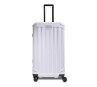 Piquadro Valise Trolley à 4 Roues modèle Trunk, Petit Unisex Polycarbonate Blanc