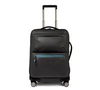 Piquadro Valise Trolley Cabine Mince déperlante à 4 Roues Homme Tissu Noir