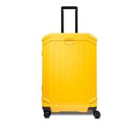 Piquadro - Valise Trolley Rigide Moyenne à 4 Roues avec verrou de sécurité - Polycarbonate - Jaune - Modèles Homme et Femme