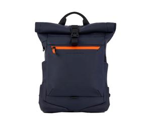 Piquadro - Water resistant roll top backpack for laptop 15-6 - Homme - Sacs - Bleu - Taille: ONE Size