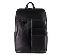 Piquadro Zaino Daypack Cuir 34 cm Compartiment pour ordinateur portable noir