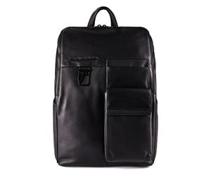 Piquadro Zaino Daypack Cuir 34 cm Compartiment pour ordinateur portable noir