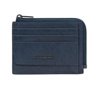 Piquadro - Zipped Coin Purse with Document Holder - Homme - Accessoires - Bleu - Taille: ONE Size
