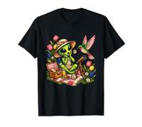 Pique-Nique Alien Vert avec Un Colibri T-Shirt