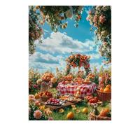 Pique-Nique Fleurs Ciel Puzzle, 1000 Pièces Jeu Intérieur Adulte