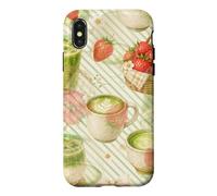 Pique-Nique Matcha Fraise Coque pour iPhone X/XS