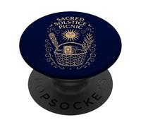 Pique-nique Sacré du Solstice Design Spirituel d’Été PopSockets PopGrip Adhésif