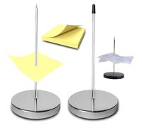 Pique ticket de caisse | 2Pcs Porte Mémo Pour Factures | Pic ticket Cb | Receipt Spike | Porte-Tickets de Restaurant, Cuisine, Réception, Hôtel | Porte-Pointes en Papier | Support Notes (Métal)