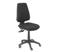 Piqueras y Crespo 14S - Chaise de Bureau Ergonomique avec mécanisme synchrone, Roues en parquet, Tissu Bali, Couleur Noire