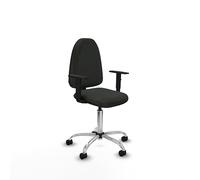Piqueras y Crespo Aýna Chaise de bureau économique avec dossier réglable en hauteur, accoudoirs 1D et mécanisme de contact permanent, idéale pour 4 à 6 heures d'utilisation, charge jusqu'à 100 kg