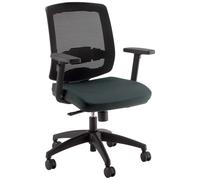 Piqueras y Crespo BORMATE Fauteuil ergonomique Dossier Maille - Accoudoir 2D - Assise et appui-Tête - Bleu marine