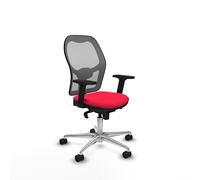 Piqueras y Crespo Chaise de bureau avec bras 2D pour 8 heures d'utilisation, poids maximum 120 kg, mécanisme synchrone 5 positions, sans tête, appui lombaire 1D, dossier fixe, couleur industrielle