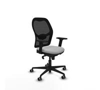 Piqueras y Crespo Chaise de bureau avec dossier fixe, soutien lombaire 1D, accoudoirs 2D, mécanisme synchronisé 5 positions, 120 kg, 8 heures d'utilisation, roulettes en caoutchouc, accoudoirs