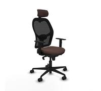 Piqueras y Crespo Chaise de bureau avec dossier fixe, tête de lit 2D, accoudoirs 1D, appui lombaire 1D, mécanisme synchronisé 5 positions, 24 heures d'utilisation, poids maximum 120 kg, idéal pour