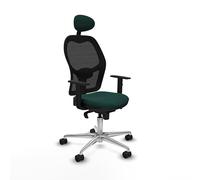 Piqueras y Crespo Chaise de bureau avec tête fixe et soutien lombaire 1D, dossier fixe, accoudoirs 1D, synchro 5 positions, idéale pour 8 heures d'utilisation et poids maximum de 120 kg en couleur