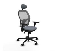 Piqueras y Crespo Chaise de bureau classique avec dossier fixe, tête fixe, soutien lombaire 1D, bras 3D, mécanisme synchrone 5 positions, pour une utilisation 24 heures et poids maximum 120 kg