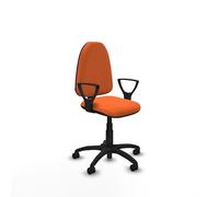 Piqueras y Crespo Chaise de bureau classique avec dossier réglable en hauteur, accoudoirs fixes, mécanisme de contact permanent, utilisation de 4 à 6 heures et poids maximum de 100 kg
