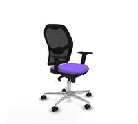 Piqueras y Crespo Chaise de bureau ergonomique avec dossier fixe, soutien lombaire 1D, bras 2D, mécanisme synchrone 5 positions, pour une utilisation de 8 heures et poids maximum de 120 kg