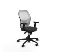 Piqueras y Crespo Chaise de bureau ergonomique avec dossier fixe, soutien lombaire 1D, bras 2D, mécanisme synchronisé 5 positions, 120 kg, 8 heures d'utilisation, couleurs variées