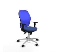 Piqueras y Crespo Chaise de bureau ergonomique inclinable avec dossier fixe, bras 1D, soutien lombaire 1D, pour 8 heures d'utilisation et poids maximum de 120 kg