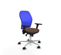 Piqueras y Crespo Chaise de bureau ergonomique inclinable avec dossier fixe, bras 3D, soutien lombaire 1D, utilisation de 8 heures et poids maximum de 120 kg