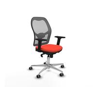 Piqueras y Crespo Chaise de bureau ergonomique rembourrée avec dossier fixe, accoudoirs 2D, soutien lombaire 1D, mécanisme synchrone 5 positions, pour 8 heures d'utilisation et poids maximum de 120 kg